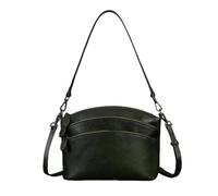 UERSJWYSO Borsa A Tracolla In Vera Pelle Per Donna Borsa A Tracolla con Tripla Cerniera Borsa A Tracolla Alla Moda,Verde