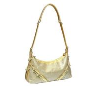 UERSJWYSO Borsa Da Sera con Tracolla Regolabile e Strass da Donna Borsa Hobo Scintillante Borsa A Tracolla Alla Moda Y2k da Ascella,D'oro