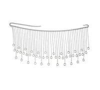 UERSJWYSO Cintura A Catena in Vita in Metallo Con Nappa Lunga Da Donna Sexy Esagerato Discoteca All-Match Super Flash Body Chains,Argento,One Size