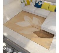 UERWOWELL 70x120cm Tappeto Stile Nordico Foglie Botaniche Tropicali Modello Tappeti Sottili Moderni per Soggiorno Camera Da Letto Cucina Lavabile Antiscivolo