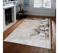 UERWOWELL nostalgia grande tappeto stile country muro invecchiato e fiori secchi e vasi di ceramica bianca modello tappeti sottili per il corridoio della fattoria 140x220cm