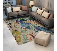 UERWOWELL Tappeto per area d'arte ad acquerello 120x180cm Famoso dipinto Il paesaggio a Collioure Stampa Tappetini a pelo corto per soggiorni Camera da letto Ufficio