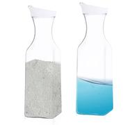 UESDU 2 Pezzi Dosatore Detersivo Lavatrice, 1500ML Dispenser Detersivo Lavatrice Grande Contenitore per Detersivo in Polvere Contenitore per Detersivo in PET per Polvere e Ammorbidente