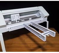 UESGSEIZO Vassoio di prolunga compatibile con Silhouette Cameo 4, supporto di estensione per tappetino da taglio per Cameo 4 (bianco, ABS, 30,5 x 25,4 cm)