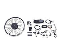 UESUENYENS Kit di conversione per bicicletta elettrica LCD da 24 pollici, kit di conversione per bicicletta elettrica, 36 V, 500 W, freno a disco V-Brake posteriore (ruota anteriore)