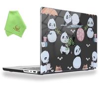 UESWILL Compatibile con MacBook Pro 14" 2021, modello A2442, custodia rigida per MacBook Pro 14 con M1 Pro / M1 Max & Touch ID + panno in microfibra, Panda