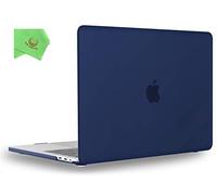 UESWILL Custodia rigida opaca per MacBook Pro 13" anni 2020, 2019, 2018, 2017, 2016, A2338, M1, A2289, A2251, A2159, A1989, con barra touch USB-C, blu navy