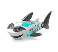 UEXEDO Giocattolo per bambini con luci e musica giocattolo a ingranaggi meccanici elettrici, coda oscillante e luci animate, sicuro adatto al gioco dei bambini (bianco)