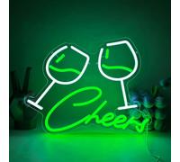UExnkj-Y Insegna al Neon Bar Beer al Neon alimentato tramite cavo USB con interruttore bar per feste con armadietto del vino neon decorative