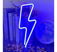 UExnkj-Y Insegna al Neon Fulmine LED, Batteria o USB Alimentato Per la Decorazione della Festa di Natale, Bar, Sala Giochi, Camera da Letto