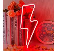 UExnkj-Y Luci al Neon Fulmine,Insegna al Neon LED Alimentato a batteria o tramite USB,adatto per la camera da letto,bar,Halloween,Natale, decorazione da parete,regalo neon