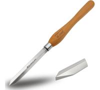 UF-SHARP Strumento di separazione diamantato per tornio per legno spesso 3/16 pollici, M2 Cryo HSS utensili per tornitura del legno con manico in legno di faggio