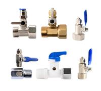 UF Ultrafiltration Water Purifier Reverse Osmosis Filter Three-Way Inlet Switch - 1/2 Inch BSP To 1/4 Inch 3/8 Inch Shunt For Valve Group(3I8 conjoined)