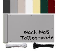 Ufamiluk Copri Balcone per ringhiera Esterna Grigio Oscurante Anti UV Frangivento Resistente al Vento Copri Balcone per ringhiere Balcone Recinzione terrazzo 50x200cm