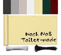 Ufamiluk ombreggiante Balcone Anti UV Impermeabile Protezione Privacy Oscurante Schermo Privacy per Balcone Esterna Giardino terrazzo 50x350cm Beige