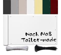 Ufamiluk Telo Privacy Bianco Resistente al Vento Impermeabile Frangivento Oscurante Telo Privacy balconi per Balcone Esterna Giardino terrazzo 50x400cm