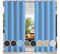 Ufamiluk tenda esterno con anelli Protezione Solare e Privac impermeabile tende da balcone per esterno balcone verande gazebo da esterno 1 Pezzo 150x230cm (BxH) Blu