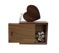UFARID Chiavetta USB3.0 Flash Drives Pendrive con scatola di legno, Archiviazione Dati | Memorizza film, Immagini, Documenti | per Autoradio, Fotografia, Affari, ecc (32GB,Legno di noce)