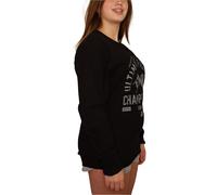 UFC Felpa Donna UFC Fight Night Nera Logo Girocollo Con Tasca, Maniche Lunghe