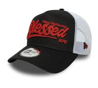 UFC, Ultimate Fighting Championship, Max Holloway, Blessing Logo, E-Frame Trucker Baseball Cappello, Nero, Rosso, Bianco
