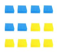 Ufeiwan Spugne filtranti per laghetto per filtri Sunsun CBF, set di spugne filtranti di ricambio compatibili con CBF-200T/350/350B/350C/550 (6 gialle e 6 blu compatibili Cbf-350c)