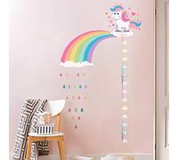 ufengke Adesivi Murali Metri Unicorno Arcobaleno Adesivi Muro Nube DIY per Camera da Letto Ragazze Bambini Soggiorno Asilo Nido Decorazioni Parete