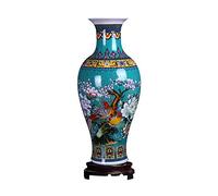 Ufengke Vaso Ceramica Grande a Coda di Pesce, Fatto a Mano, Decorativo, da Pavimento, Blu, 18.11"(46cm)