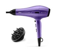 Ufesa Asciugacapelli Professionale X-Treme Shine 2600W, motore AC, tecnologia ionica, senza crespo, rivestimento in olio di argan, include diffusore e concentratore, 2 velocità, 3 temperature