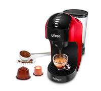 Ufesa Bellagio Caffettiera Multicapsule compatibile con Nespresso/Dolce Gusto Rossa