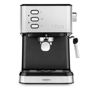 Macchina per caffè espresso Ufesa Calabria da 1,5 l e 20 bar in acciaio inox con vaporizzatore e scaldatazze