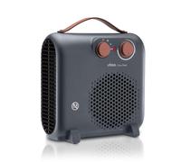 Ufesa Crux Dual Radiateur électrique basse consommation 2000 W, 3 niveaux puissance, thermostat réglable, utilisation verticale ou horizontale, fonction ventilation, protection contre surchauffe, gris