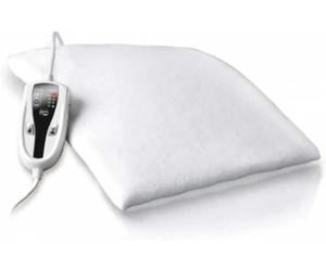 Ufesa Flexy Heat N2 Cuscino Termico Elettrico 70x46 cm, 100W, 4 Livelli di Temperatura, Timer, Spegnimento Automatico, Federa Tessile Azzurra