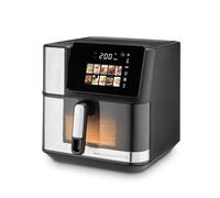 Ufesa Friggitrice ad aria calda Macaw, 8,8 l, 2200 W, doppi elementi riscaldanti, cottura rapida e croccante, Air Pulse 360°, touch screen digitale, 10 programmi, finestra con luce, teglia