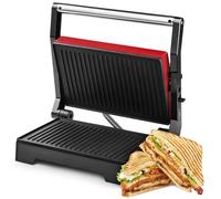 Ufesa PR1000 Fuji, Panini Maker-Griglia elettrica e Sandwich-Bistecchiera, 1000W, Piastra Antiaderente con apertura fino a 180º piatta, Maniglia Antiscottatura, Piastre Antiaderenti, BPA Free