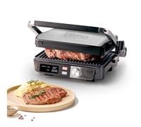 Ufesa Grill Elettrico K2 2000W - Sandwichera, Piastra da Cucina Elettrica e Griglia, Apertura 180º, Display LED, Temperatura Regolabile, Piastra Superiore Regolabile in Altezza, Piastre Antiaderenti