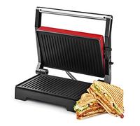 Ufesa PR1000 Fuji, Panini Maker-Griglia elettrica e Sandwich-Bistecchiera, 1000W, Piastra Antiaderente con apertura fino a 180º piatta, Maniglia Antiscottatura, Piastre Antiaderenti, BPA Free