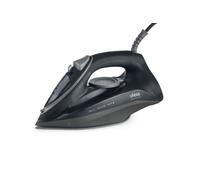 Ufesa Steam Tech 2400 Ferro a Vapore 2400 W, Colpo di Vapore Max 120 g, Vapore Costante 0-30 g/min, Piastra in ceramica, Doppio Sistema Anticalcare, Salvagoccia, Nero, Esclusiva Amazon