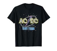 Ufficiale AC/DC 1981 Live World Tour Retro Logo Maglietta
