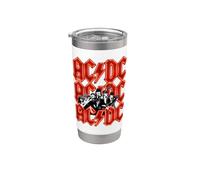 Ufficiale AC/DC Angus and Brian Red Lightning Logo Rock Band Bicchiere termico in acciaio inox doppia parete