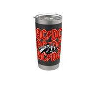 Ufficiale AC/DC Angus and Brian Red Lightning Logo Rock Band Bicchiere termico in acciaio inox doppia parete