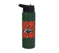 Ufficiale AC/DC Angus and Brian Red Lightning Logo Rock Band Stainless Steel Insulated Water Bottle