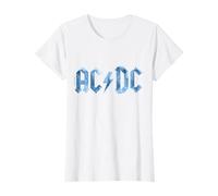 Ufficiale AC DC Band Blue Ice Logo Donna Maglietta