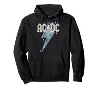 Ufficiale AC/DC Double Lightning Bolt Felpa con Cappuccio