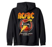 Ufficiale AC/DC for Those About To Rock 1981 Tour Red Felpa con Cappuccio