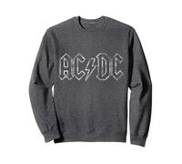 Ufficiale AC/DC Jagged Logo Dark Heather Felpa