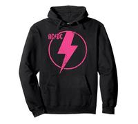 Ufficiale AC/DC Pink Distressed Logo ACDC Felpa con Cappuccio