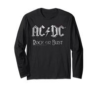 Ufficiale AC/DC Rock or Bust Artwork Maglia a Manica