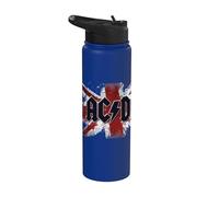 Ufficiale AC/DC Rock or Bust London Union Jack Stainless Steel Insulated Water Bottle