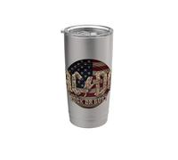 Ufficiale AC/DC Rock or Bust US Flag Rock Band Bicchiere termico in acciaio inox doppia parete