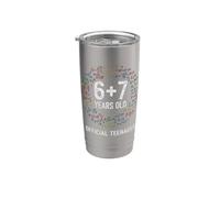 Ufficiale Adolescente 13° Compleanno 6+7 Math Six Seven Formulas Bicchiere termico in acciaio inox doppia parete